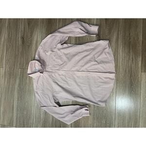 Brooks Brothers Regent Men's Dress Shirt Orange/Blue Plaid 16.5" Neck/34" Sleeve